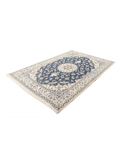 Tappeto Nain Kashmar Persia bianco grigio 168x247