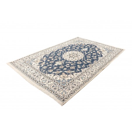 Tappeto Nain Kashmar Persia bianco grigio 168x247