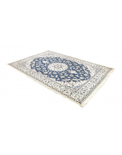 Tappeto Nain Kashmar Persia bianco grigio 168x247