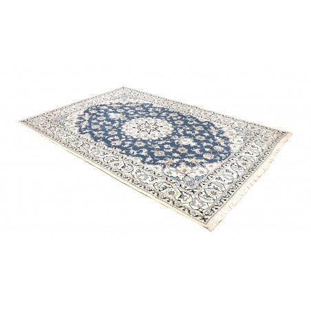 Tappeto Nain Kashmar Persia bianco grigio 168x247