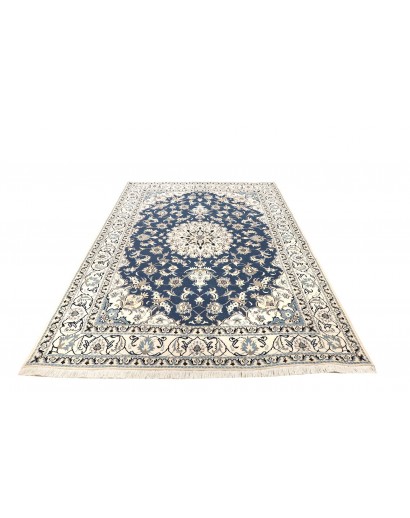 Tappeto Nain Kashmar Persia bianco grigio 168x247