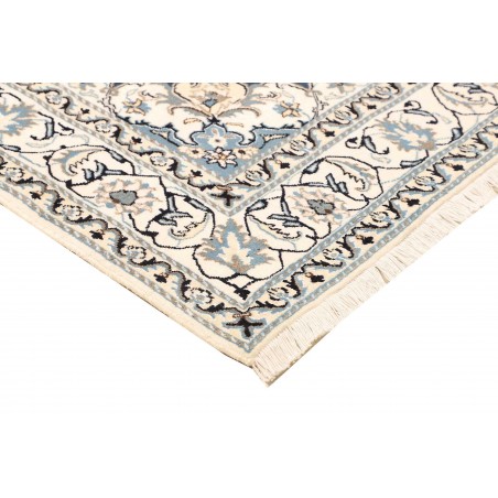 Tappeto Nain Kashmar Persia bianco grigio 168x247