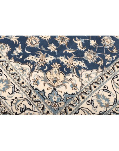 Tappeto Nain Kashmar Persia bianco grigio 168x247