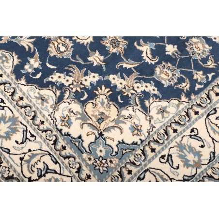 Tappeto Nain Kashmar Persia bianco grigio 168x247