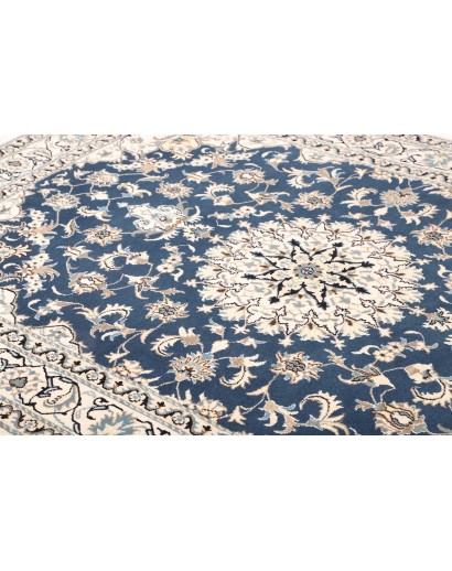 Tappeto Nain Kashmar Persia bianco grigio 168x247