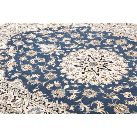 Tappeto Nain Kashmar Persia bianco grigio 168x247