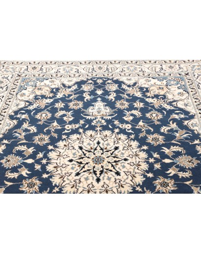 Tappeto Nain Kashmar Persia bianco grigio 168x247