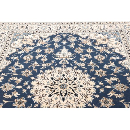 Tappeto Nain Kashmar Persia bianco grigio 168x247