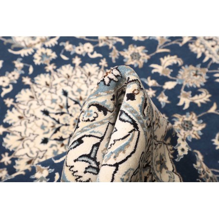 Tappeto Nain Kashmar Persia bianco grigio 168x247