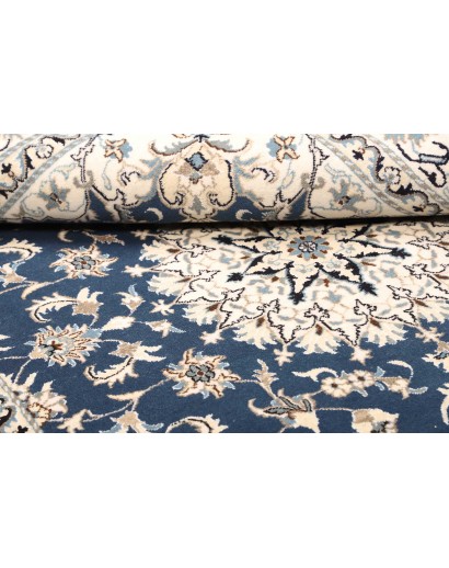 Tappeto Nain Kashmar Persia bianco grigio 168x247