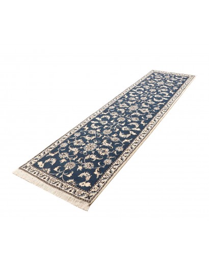Tappeto Nain Kashmar Persia grigio bianco 80x285