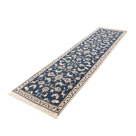 Tappeto Nain Kashmar Persia grigio bianco 80x285