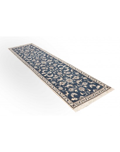 Tappeto Nain Kashmar Persia grigio bianco 80x285