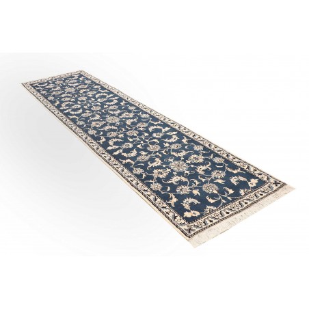Tappeto Nain Kashmar Persia grigio bianco 80x285