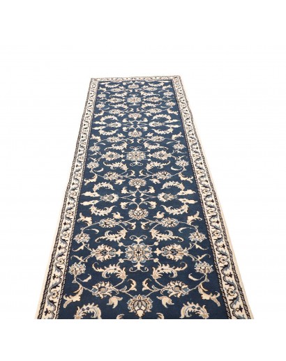 Tappeto Nain Kashmar Persia grigio bianco 80x285