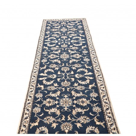 Tappeto Nain Kashmar Persia grigio bianco 80x285