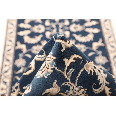 Tappeto Nain Kashmar Persia grigio bianco 80x285
