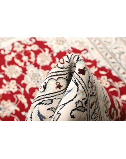 Tappeto Nain Kashmar Persia bianco marrone 145x220