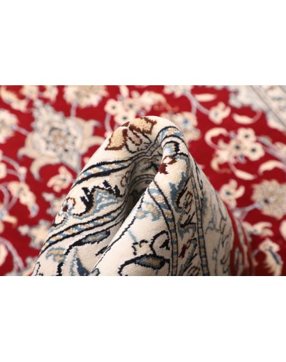 Tappeto Nain Kashmar Persia bianco marrone 147x208
