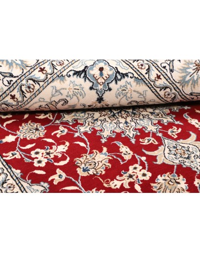 Tappeto Nain Kashmar Persia bianco marrone 147x208
