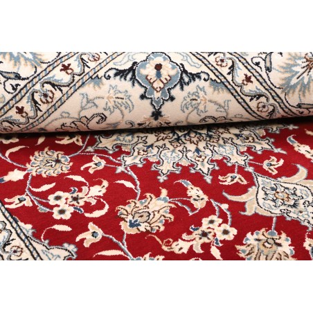 Tappeto Nain Kashmar Persia bianco marrone 147x208