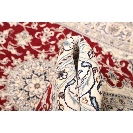 Tappeto Nain Kashmar Persia bianco marrone 148x210