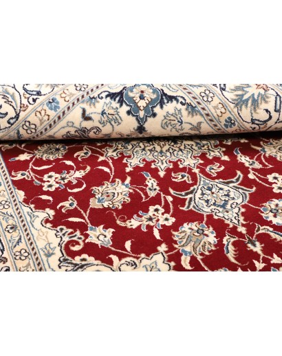 Tappeto Nain Kashmar Persia bianco marrone 148x210