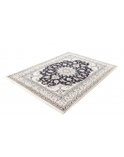 Tappeto Nain Kashmar Persia bianco grigio 150x203