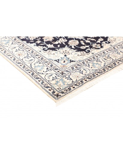 Tappeto Nain Kashmar Persia bianco grigio 150x203