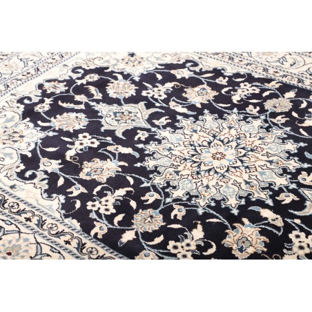 Tappeto Nain Kashmar Persia bianco grigio 150x203
