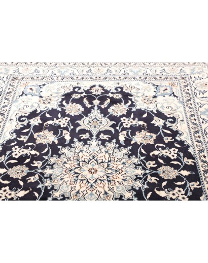Tappeto Nain Kashmar Persia bianco grigio 150x203