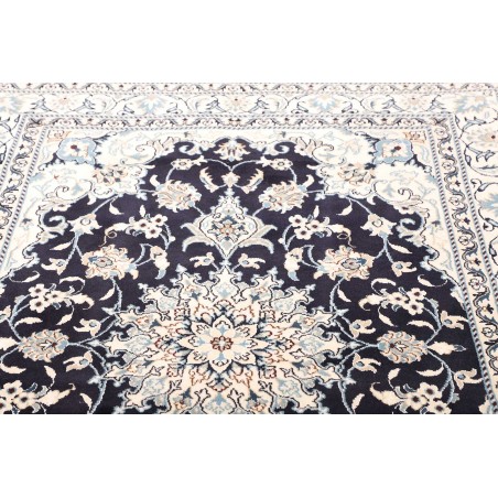 Tappeto Nain Kashmar Persia bianco grigio 150x203