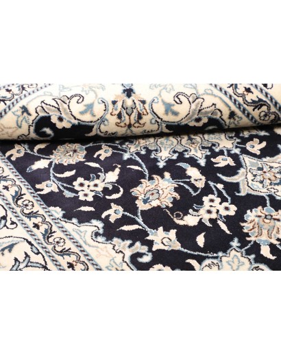 Tappeto Nain Kashmar Persia bianco grigio 150x203