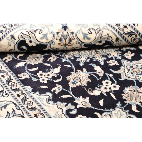 Tappeto Nain Kashmar Persia bianco grigio 150x203