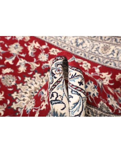 Tappeto Nain Kashmar Persia bianco rosso 150x203