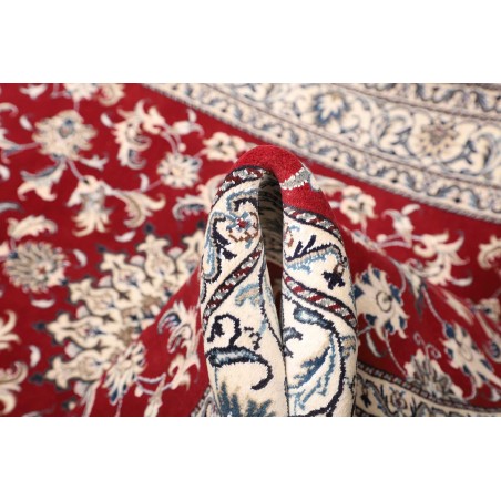 Tappeto Nain Kashmar Persia bianco rosso 150x203
