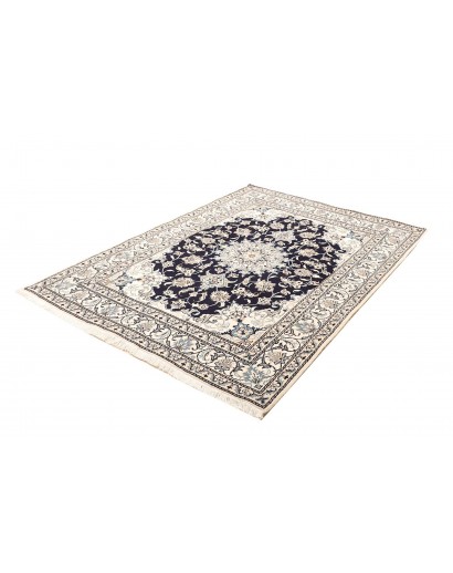Tappeto Nain Kashmar Persia bianco grigio 150x210