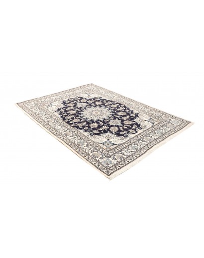 Tappeto Nain Kashmar Persia bianco grigio 150x210