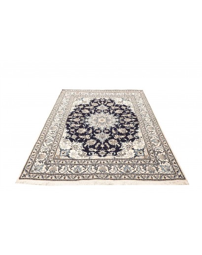Tappeto Nain Kashmar Persia bianco grigio 150x210
