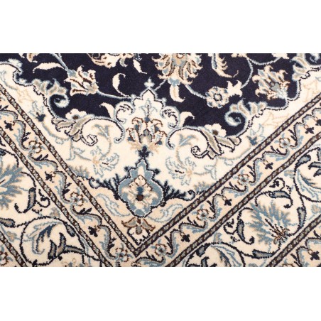Tappeto Nain Kashmar Persia bianco grigio 150x210