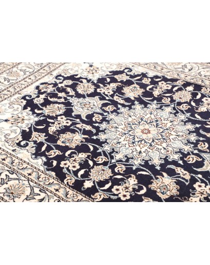 Tappeto Nain Kashmar Persia bianco grigio 150x210