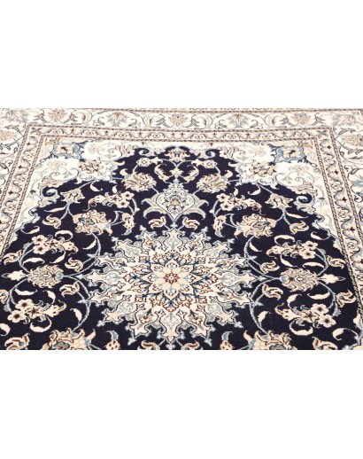 Tappeto Nain Kashmar Persia bianco grigio 150x210