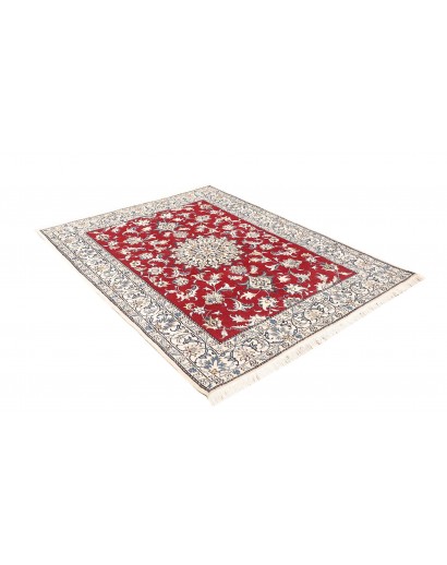 Tappeto Nain Kashmar Persia bianco grigio 150x188