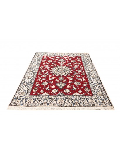 Tappeto Nain Kashmar Persia bianco grigio 150x188
