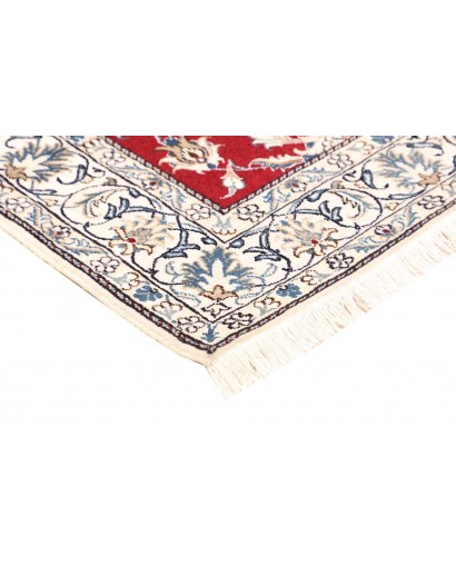 Tappeto Nain Kashmar Persia bianco grigio 150x188