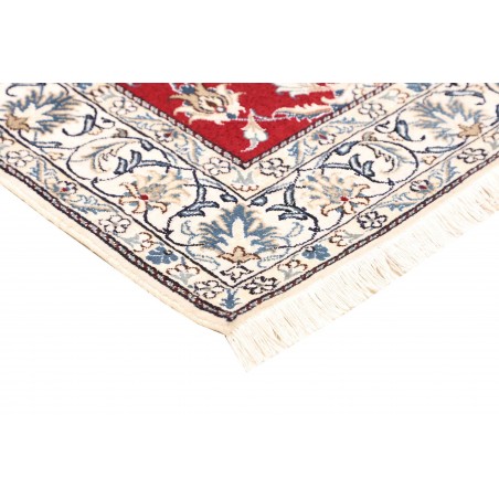 Tappeto Nain Kashmar Persia bianco grigio 150x188