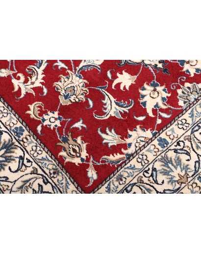 Tappeto Nain Kashmar Persia bianco grigio 150x188
