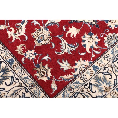 Tappeto Nain Kashmar Persia bianco grigio 150x188