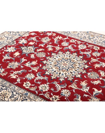 Tappeto Nain Kashmar Persia bianco grigio 150x188