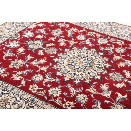 Tappeto Nain Kashmar Persia bianco grigio 150x188